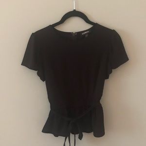 Express Peplum Tie top